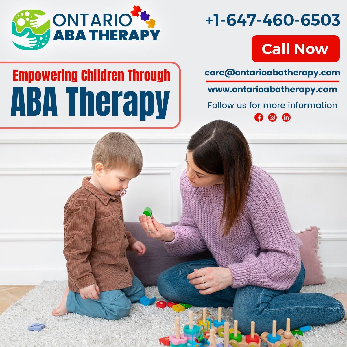 ABA Therapy Services in Ontario | Home, Daycare & In-Clinic