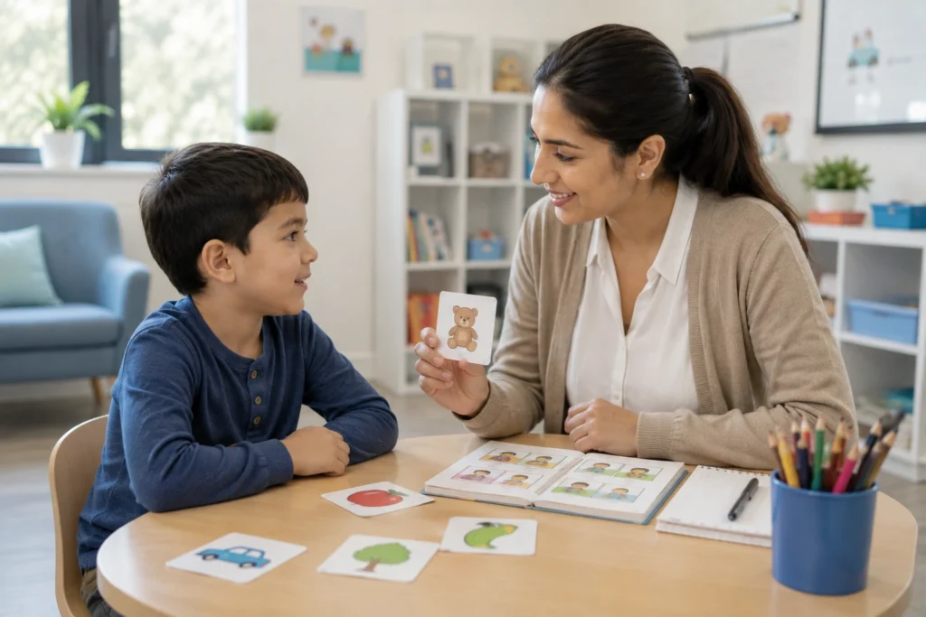 Signs your child may need language therapy during a pediatric communication session